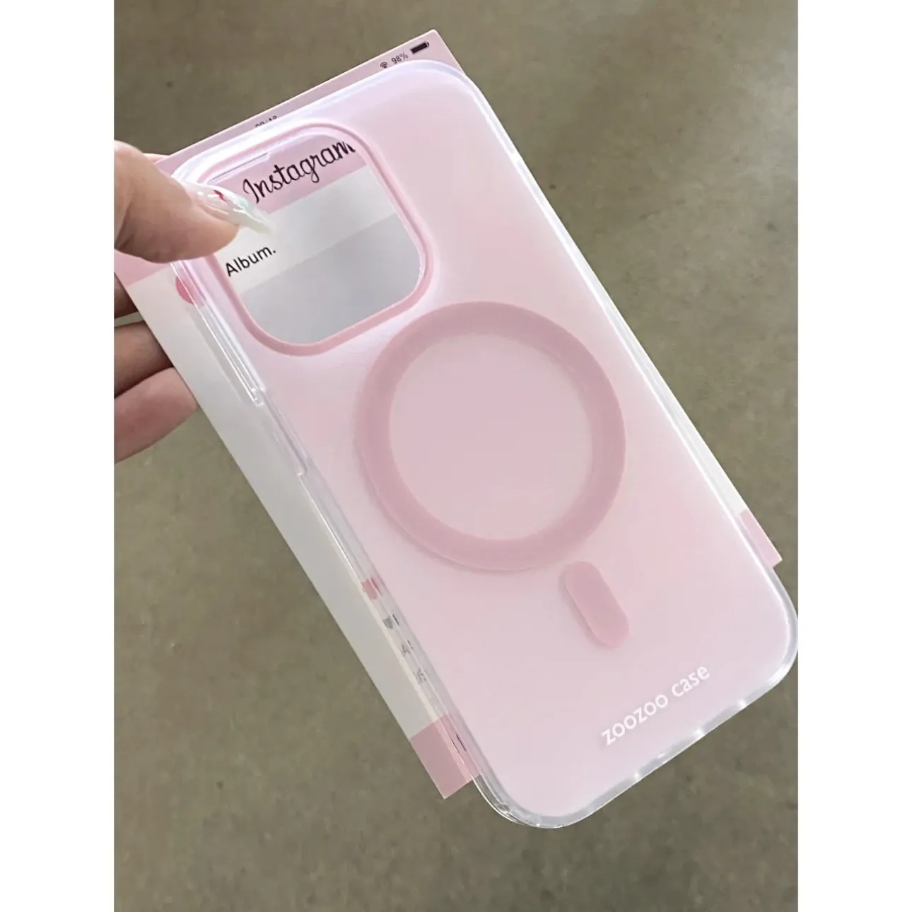 Plastic Resin Solid Color Spraying Cartoon Style Cute Phone Cases Phone Accessories display picture 1