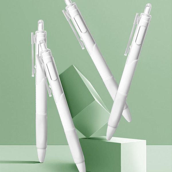 White neutral pen white pen press the white ST gourd head brushing…