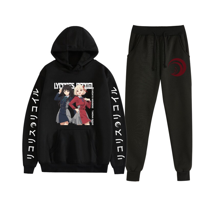 New Product Yamato Animation Lycoris Recoil Nishikigi Chisato Peripheral Japanese Animation Two-Dimensional Hooded Sweatshirt New Product Yamato Animation Lycoris Recoil Nishikigi Chisato Peripheral Japanese Animation Two-Dimensional Hooded Sweatshirt