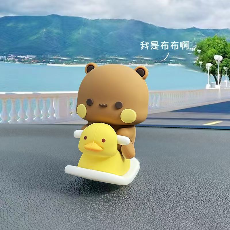 Figura de Panda Decorativa de PVC para Escritorio y Auto