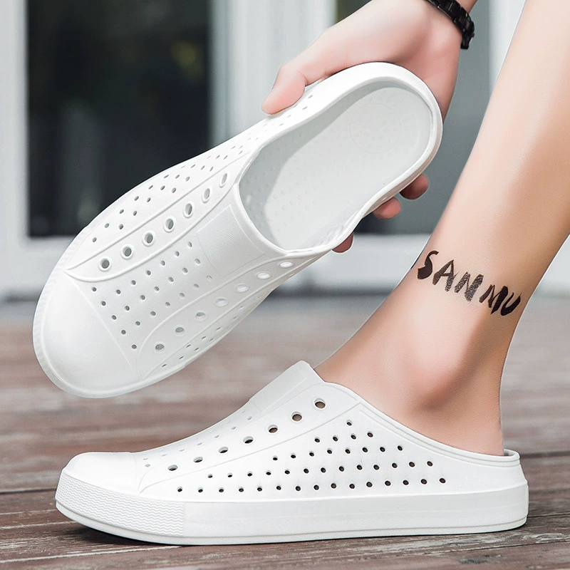 Обувь Baotou Dongdong носить ленивый пол тапочки летом