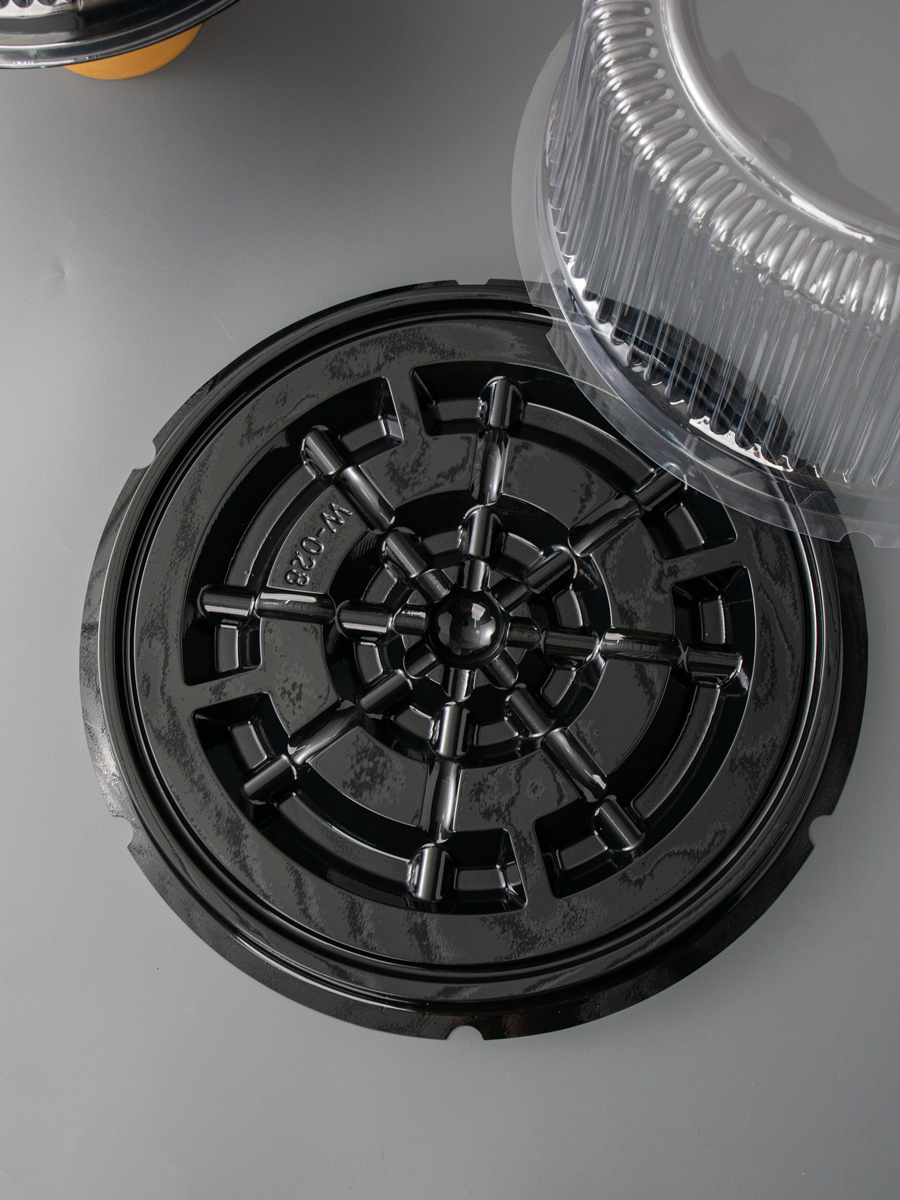 3/4 / 4 / 6 / 8 / 9 / 10 / 11 / 14 pulgadas caja de pastel transparente caja de embalaje de pastel de cumpleaños qifeng mousse caja de embalaje