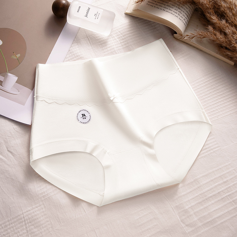Gran tamaño de algodón de cintura alta Clase A 50 ropa interior de algodón para niñas 10A entrepierna antibacteriana entrepierna de algodón sin costuras ropa interior de mujer de cintura alta