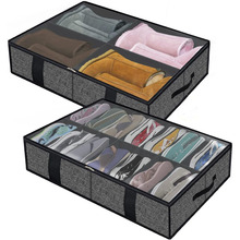 麻布艺无纺布收纳箱带盖折叠收纳盒家居生活用品衣物整理箱防尘爆