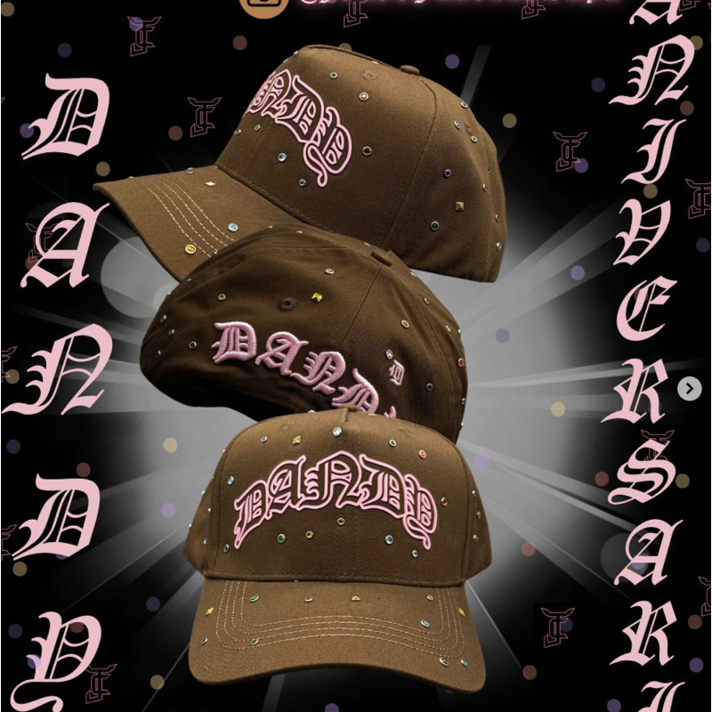 Tendencia transfronteriza hip hop Dandy Dandy sombrero con letras de diamante sombrero de pato doblado a lo largo del sombrero de béisbol image 54
