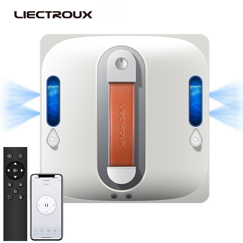 LIECTROUX擦窗机器人S11双向喷水全自动家用擦玻璃神器高层窗户|undefined
