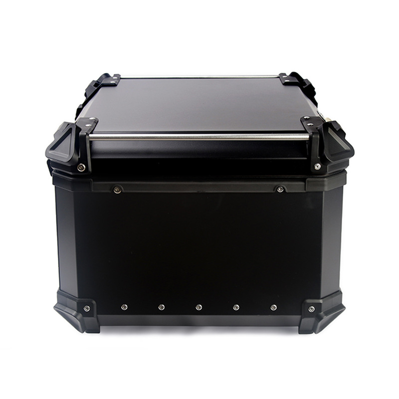 Nueva 45L55L65L80L caja de cola de aleación de aluminio caja de cola de motocicleta de gran capacidad DIY caja de cola de diferentes colores