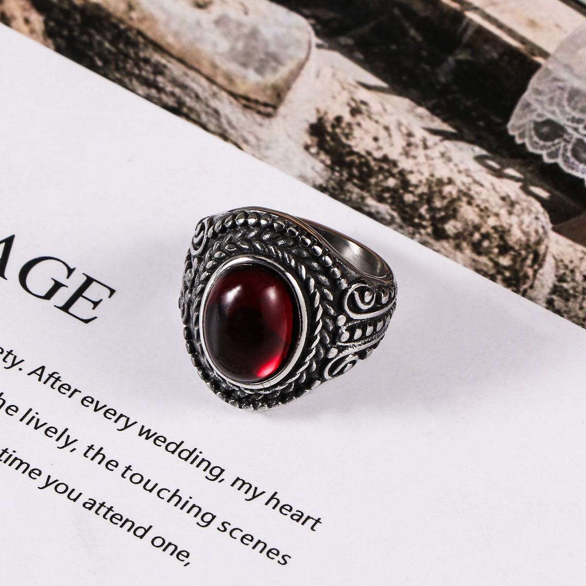 �羳 ���̻�Դ ���������Ѹֽ�ָ�� ��Ƕ��ʯ���Ӹ���ָ�� SA751