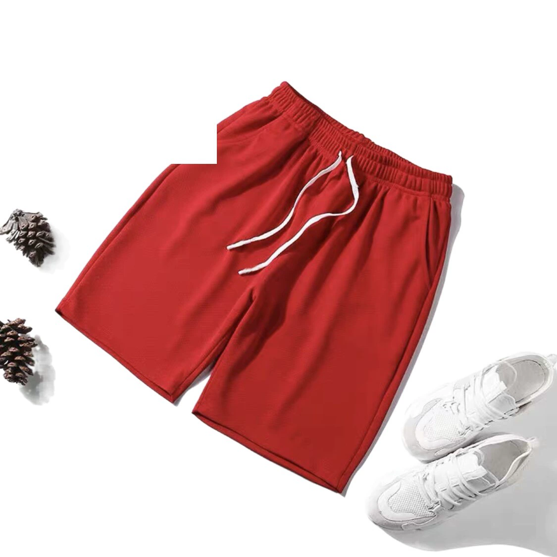 Брюки с пятью точками, мужские трансграничные экспортные летние пляжные брюки, мужские повседневные спортивные шорты для бега, мужские прямые брюки с 5 точками