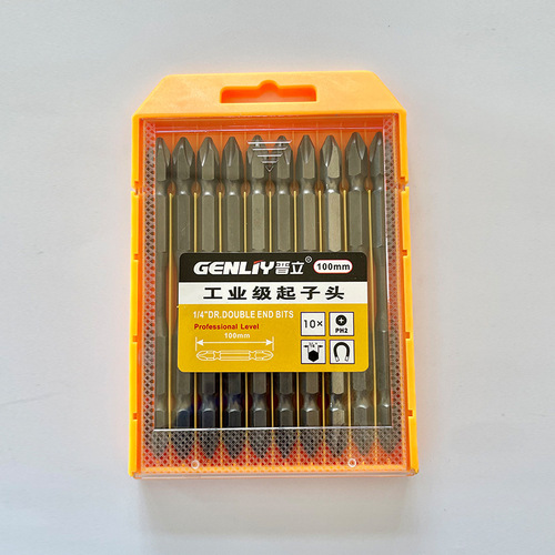 Hexagonal Cross Head Industrial Grade Double-Ended Electric Screwdriver Bit with Drill Chuck