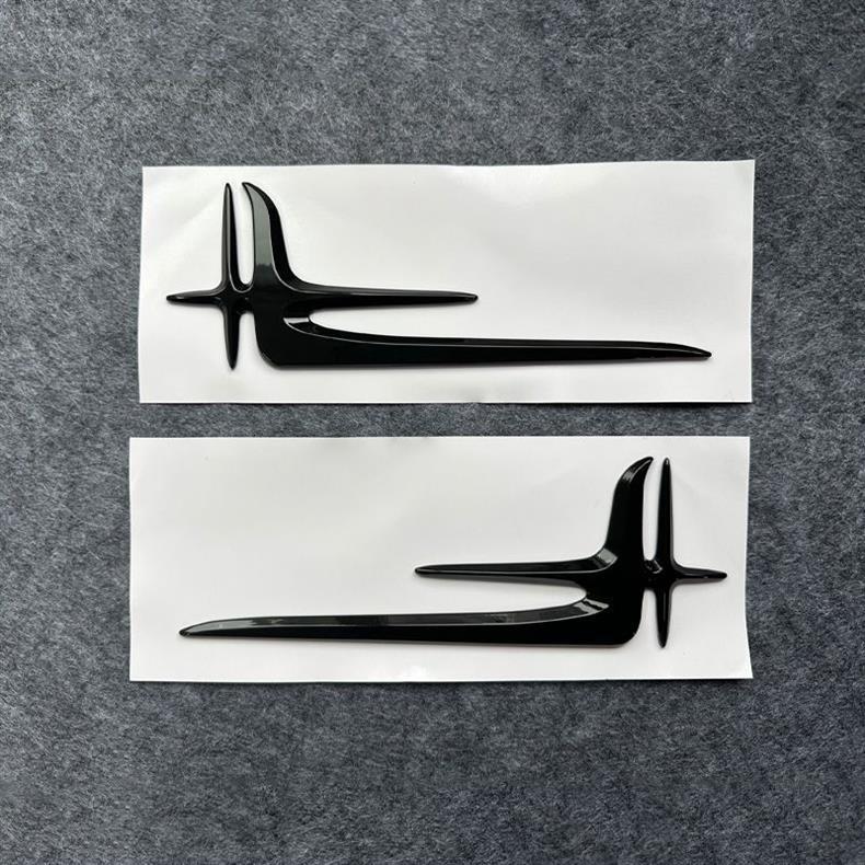 Suitable for Mercedes-Benz new C-Class, rear side emblem, E-Class, A-Class, E300L, C260L, extended version, car emblem, angel wing body sticker