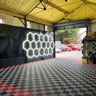 Best Garage Lighting Car Beauty Shop Repair Station Light Dust-Free Workshop Film Led Honeycomb Light 15 Holes