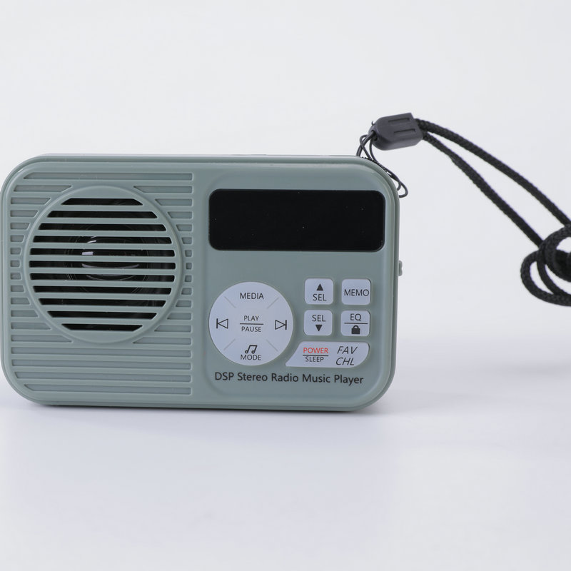 Han Rongda HRD231 radio FM portátil tarjeta de enchufe estéreo altavoz Bluetooth linterna de carga de emergencia