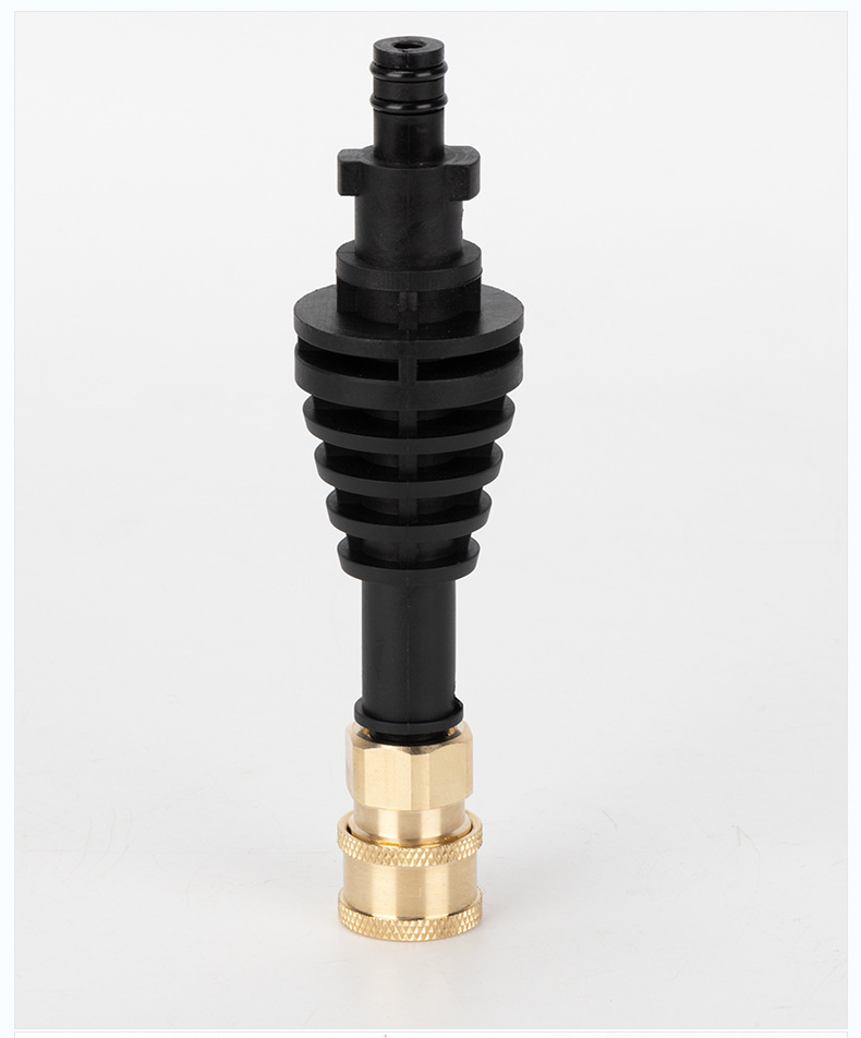 Cross-Border Copper Connector Household Wireless Lithium Battery Car Washing Machine Short Rod Vickers Cleaning Machine Accessories Quick Connector Short Gun Rod
