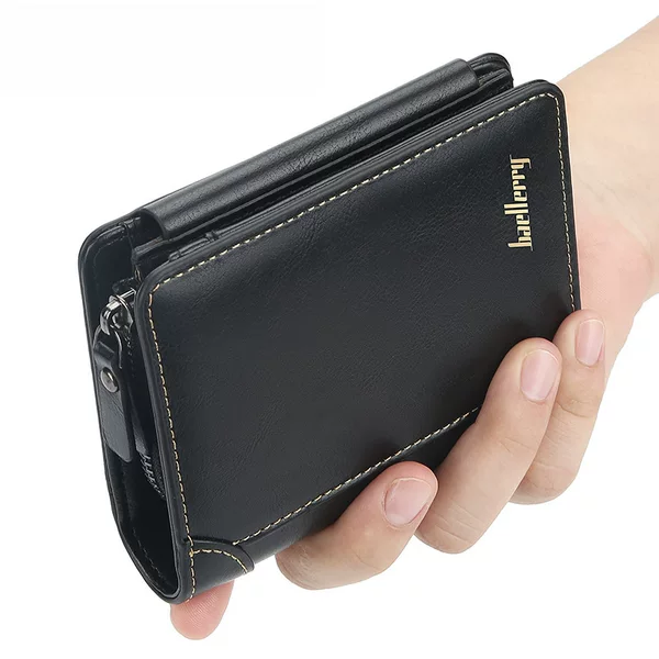 baellerry men's wallet short European and American business multi-card wallet fashion zipper change purse tide wholesale