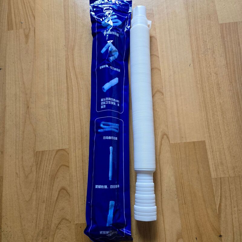 工場供給の袋入り伸縮式洗濯機排水管、波形プラスチック排水管、延長可能、伸縮可能、厚みのあるタイプ|undefined