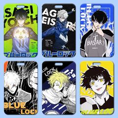 Blue prison card holder wholesale plastic slider student school card meal card name card cartoon work card holder access control