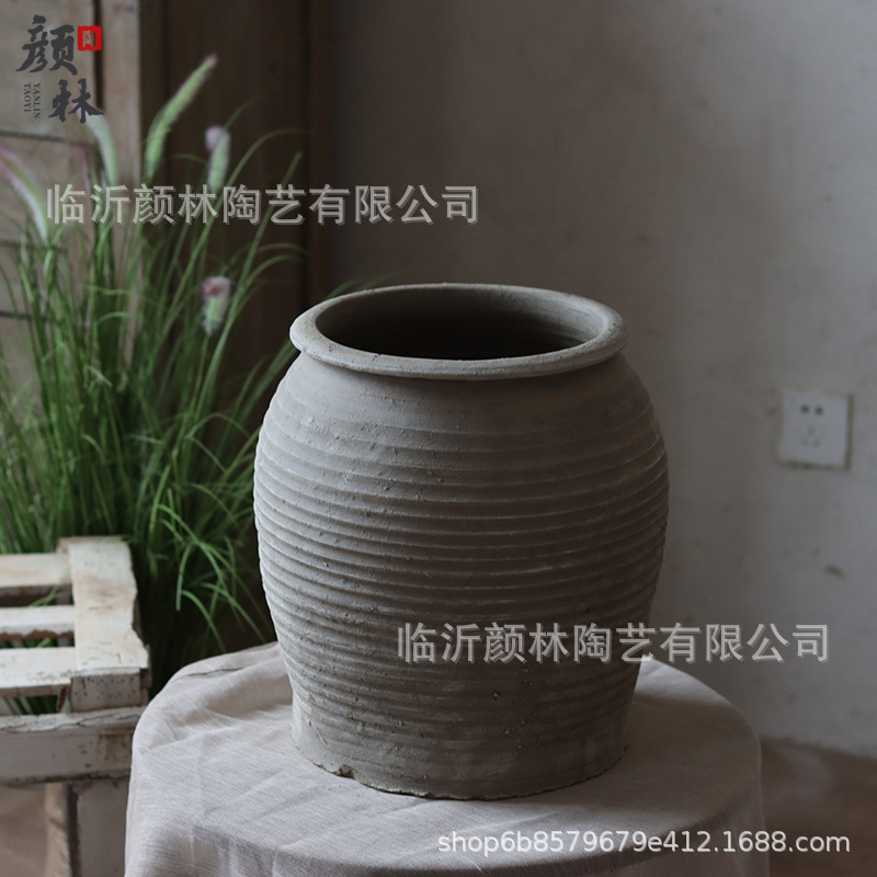 Cerámica de tierra antigua cerámica de viento tranquilo ornamentos cerámica antigua cerámica intangible cerámica hecha a mano decoración residencial vintage vasijas de cerámica