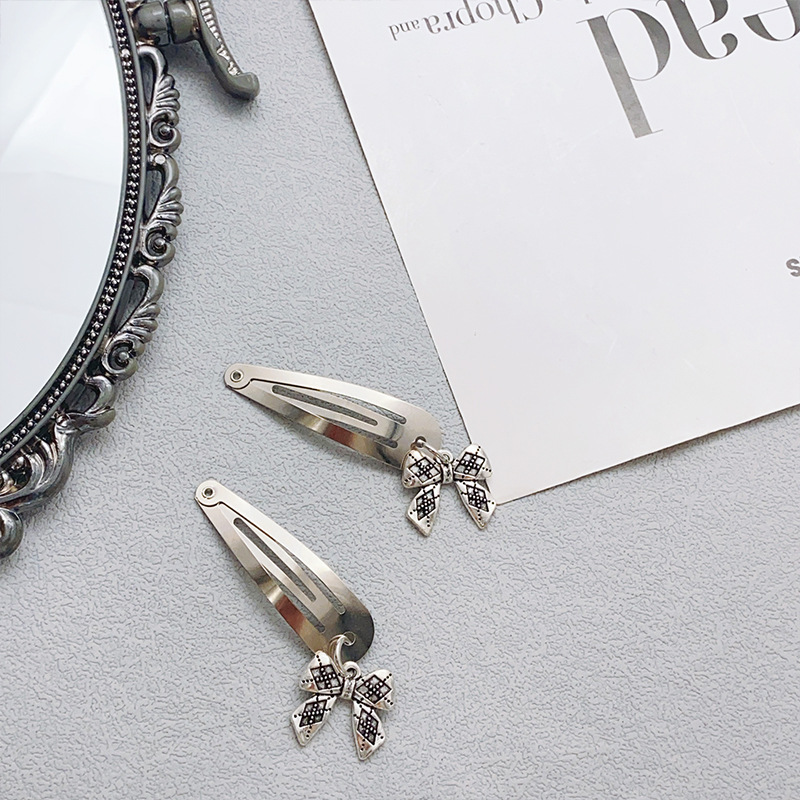 14g Weight Charm Hair Clips Hair Accessories Type 1 Pair Quantity Holiday, Street Occasion Alloy Material Bow Knot Pattern All Seasons Season Women's Gender Y2K, Sweet Style Y2K Sweet Women's Bow Knot Alloy Charm Hair Clips 9