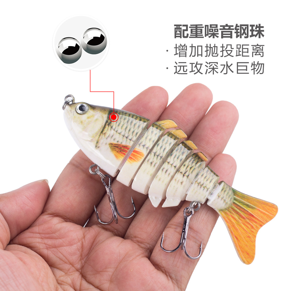 Cross-border 10cm/15g3 set 5 piezas Luya cebo multi-Sección cebo 7 Bionic cebo sumergido artes de pesca cebo