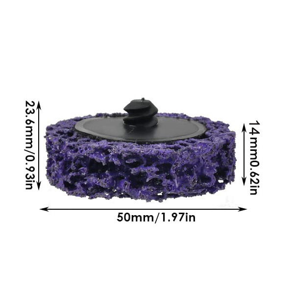 2 pulgadas 50mm pulgadas 75mm torque Diamante Negro plato de arena espiral botón plato bordado pintura superficie de pulido para reunir