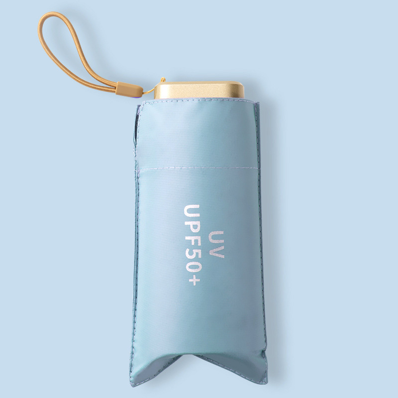 Mini bolsillo cápsula paraguas pequeño vinil fresco paraguas solar sol sol y lluvia doble uso paraguas publicidad paraguas