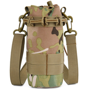 Outdoor Military Fan Riding Multifunctional External Hanging Tactical Camouflage Shoulder Crossbody Travel Kettle Bag Accessories Hanging Bag
