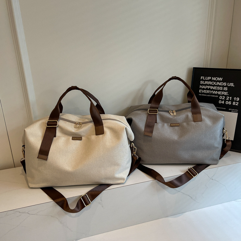 Cross-Border Dry and Wet Separation Fitness Bag for Women, Portable Crossbody Bag for Short Trips, Independent Shoe Compartment, Crossbody Bag with Dry and Wet Separation