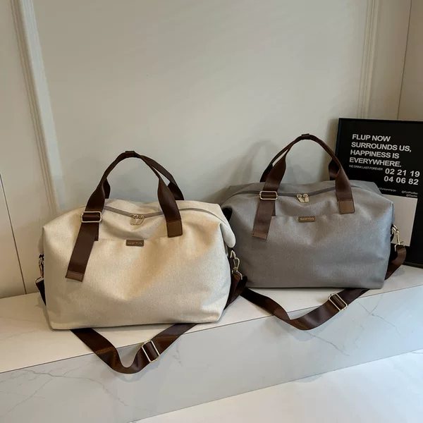 Cross-Border Dry and Wet Separation Fitness Bag for Women, Portable Crossbody Bag for Short Trips, Independent Shoe Compartment, Crossbody Bag with Dry and Wet Separation