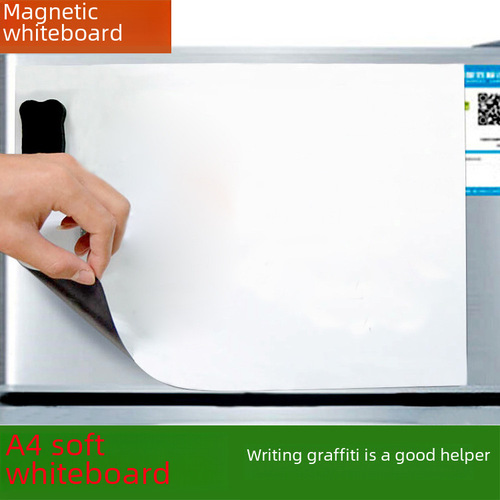 Magnetic soft whiteboard Magnetic children's magnetic message board memo soft whiteboard set Cross-border A3a4a5 refrigerator magnet