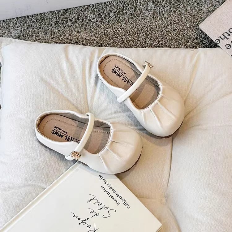 Zapatillas Baotou para niñas, primavera y verano, nuevo estilo, perezoso, un pie, medio arrastre para niños, sandalias y pantuflas para niñas