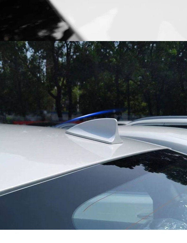 Universal car shark fin antenna decoration, original car color painted roof shark tail fin, car modification without drilling