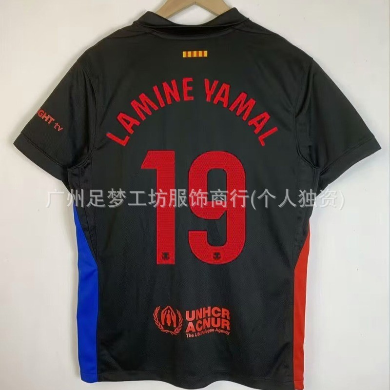 2425 バルセロナ ホーム ジャージ No. 19 ヤマール サッカー ジャージ No. 8 ペドリ 6 ガビ No. 9 レヴァーン プリント|undefined