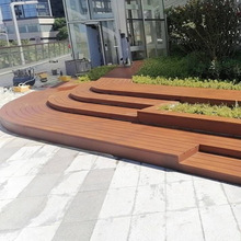 威斯顿深圳市前海G9天桥钢结构竹木花池座椅景观地板露台耐防定制