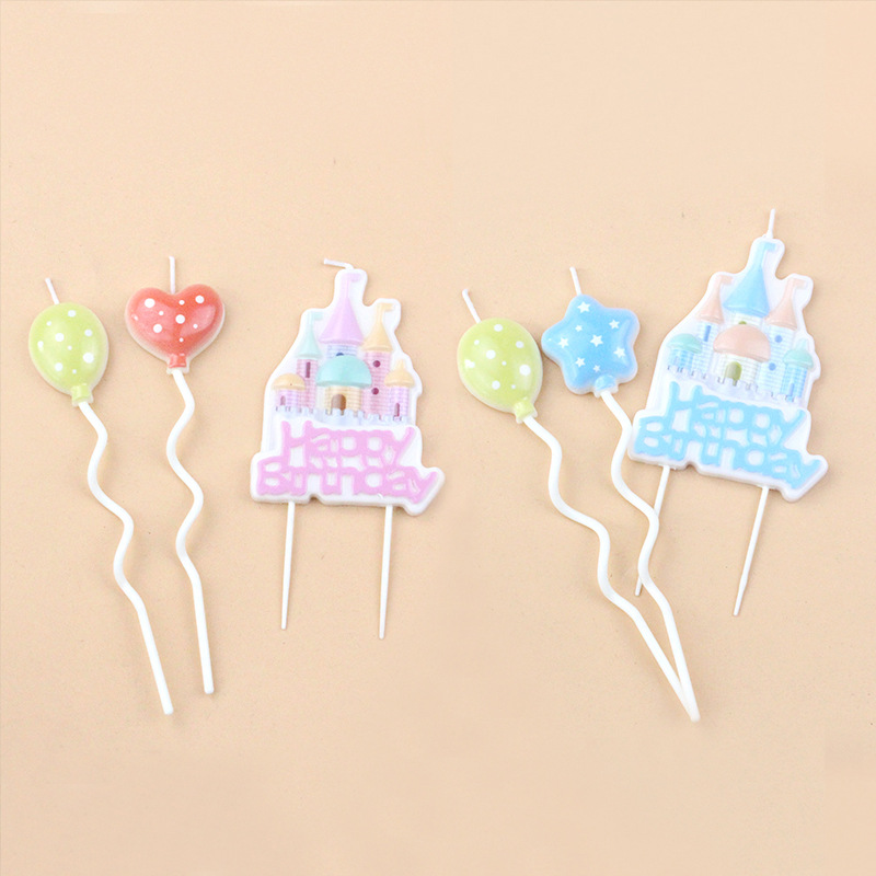 children's cartoon fuchsia castle