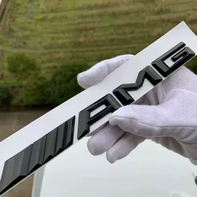 Car Logo Mercedes Tail: Car logo - amg-three-dimensional-gloss-black
