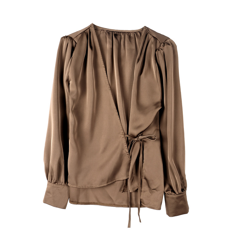 Spring fashionable elegant base body-friendly shirt