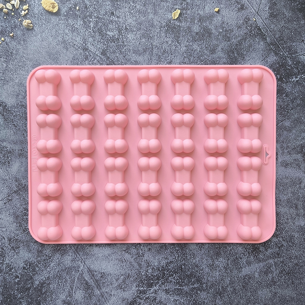 28 huesos de chocolate molde de silicona dulces pudín dulces molde de galletas molde de pastel molde de horneado 656