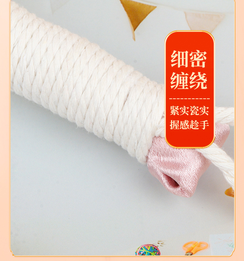 Cute Cat Cartoon Satin Moxa Hammer Handheld Back Massage Tool 26cm in use