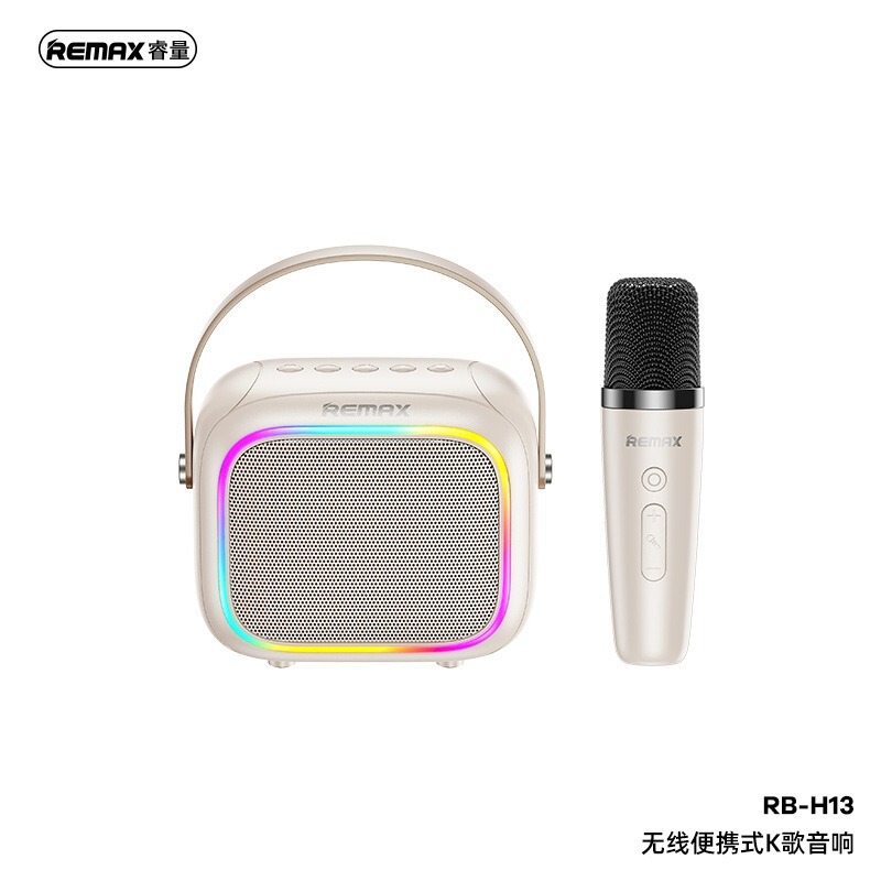 Remax with Magic Sound Effect Supports Tf Card Bluetooth Multi-Mode Playback Rgb Light Effect with Microphone Bluetooth Speaker