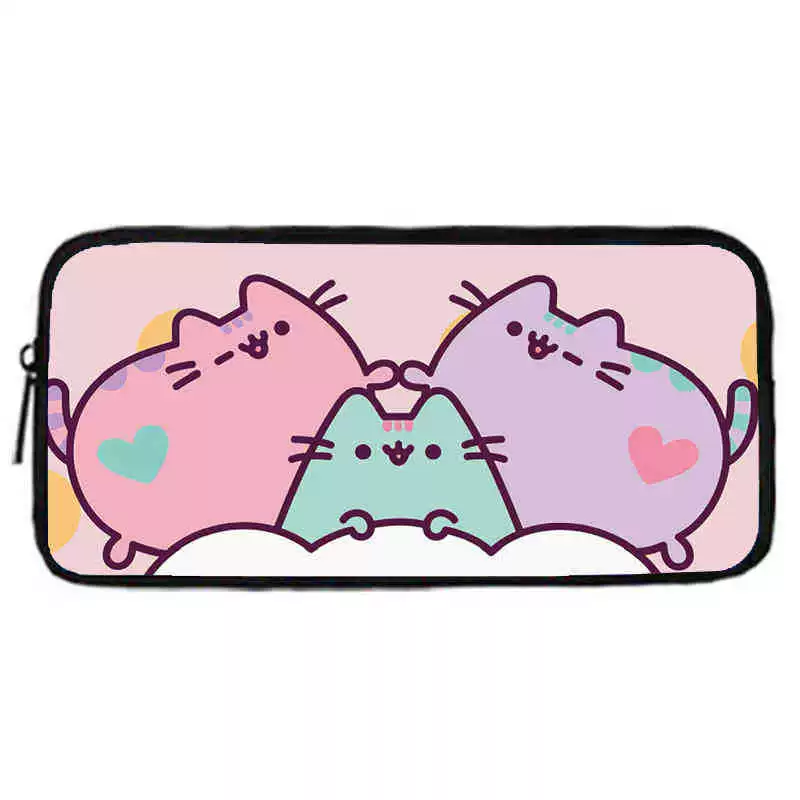 Рюкзак учебный Pusheen Fat Jimao с принтом периферийного типа, через стекло, зарубежная торговля, школьный рюкзак