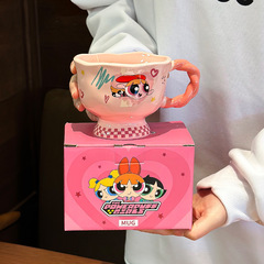 飛天の小さい女性の警察のマグカップの陶磁器の杯の子供の新型の2024誕生日のプレゼントのお土産のカップルのコップの家庭用
