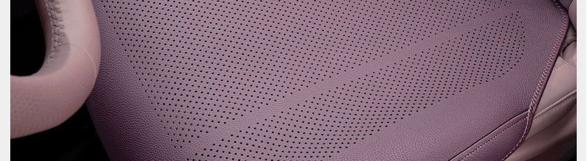 High-grade Nappa leather new single-piece women's seat cushion, purple seat pad, rear car seat cushion, suitable for all seasons
