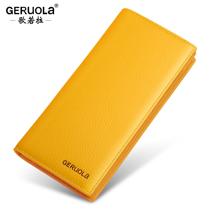 Cartera de cuero largo para mujer 2025 nuevo estilo cuero suave antidemagogia billetera casual bolso pequeño embrague billetera para mujer