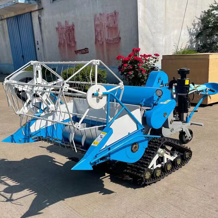 4LZ-0.6微小型水稻联合收割机 1米割幅兼收小麦 稻谷联合收割机