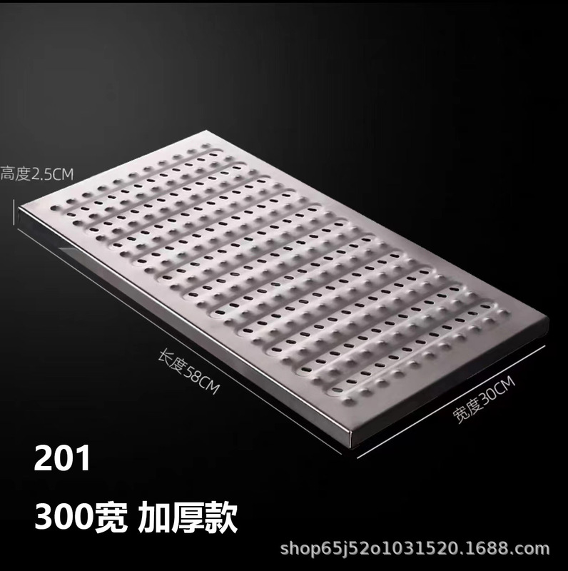304 ステンレス鋼の溝カバーキッチン下水道マンホールカバー排水溝肥厚滑り止め溝カバーグレーダーボード|undefined