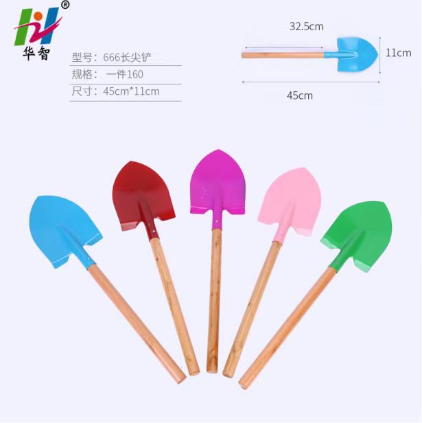 Pala pequeña herramientas de jardinería para niños plantación de pala de tres piezas traje de excavación pala de juguete de playa plantación de pala de flores