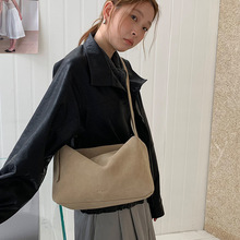 【真皮枕头小方包】苏奈秋冬牛皮磨砂波士顿枕头腋下包包大容量