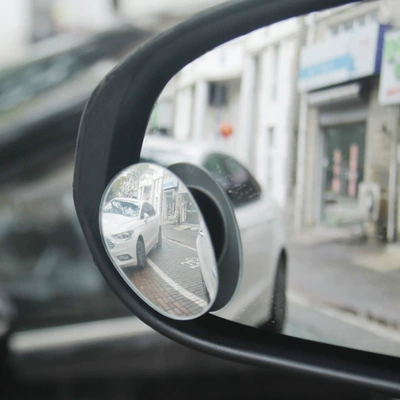 Small Round Mirror, In-Car Blind – Large field of view rear view auxiliary mirror