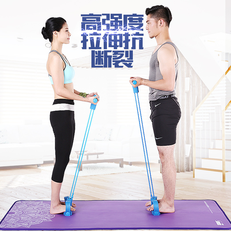 Pedal de tensión artefacto pérdida de peso adelgazamiento vientre abdominales ayuda de fitness femenino equipo de yoga en casa cuerda de balanceo del vientre